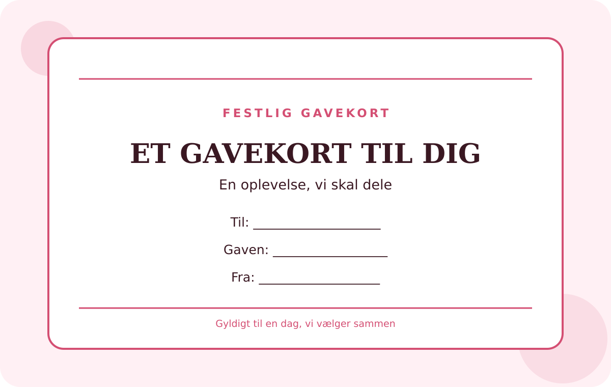 Forhåndsvisning af gratis gavekort-skabelon – Festlig