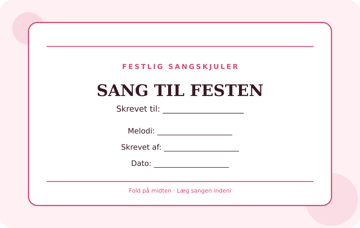 Forhåndsvisning af gratis sangskjuler-skabelon – Festlig