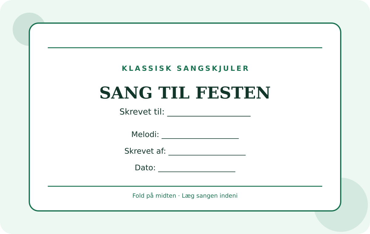 Forhåndsvisning af gratis sangskjuler-skabelon – Klassisk